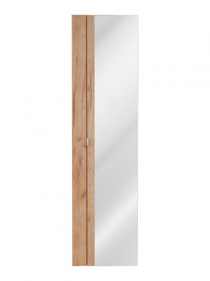 Dulap baie inalt suspendat 175x45 cm stejar Capri Oak cu oglinda COMAD [1]