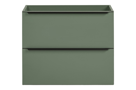 Dulap baie pentru lavoar Sombra Green, lățime 70 cm, PAL Melaminat Verde Stuf, Suspendat, 2 Sertare - COMAD, cod SOMBRA GREEN 82-70-46-2S [1]