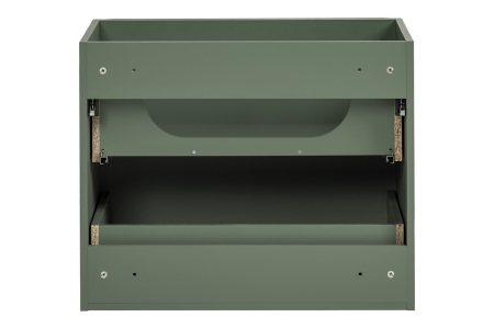 Dulap baie pentru lavoar Sombra Green, lățime 70 cm, PAL Melaminat Verde Stuf, Suspendat, 2 Sertare - COMAD, cod SOMBRA GREEN 82-70-46-2S [3]