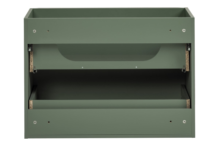 Dulap baie pentru lavoar Sombra Green, lățime 80 cm, PAL Melaminat Verde Stuf, Suspendat, 2 Sertare - COMAD, cod SOMBRA GREEN 82-80-46-2S [3]