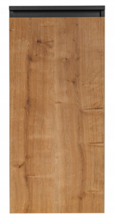Dulap baie suspendat 40x87 cm, finisaj Grey Oak (gri cu stejar), cu cos de rufe, Monako COMAD [1]
