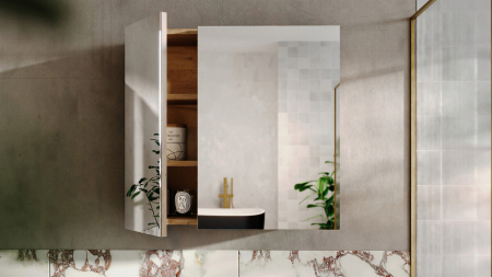 Dulap cu Oglindă Coast Evoke 43.1 cm, cu 2 Uși, Stejar Coast Evoke - COMAD [5]