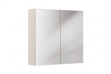 Produse - Dulap cu oglinda baie 80 cm, 2 usi, Bella Cashmere, Cashmir mat COMAD