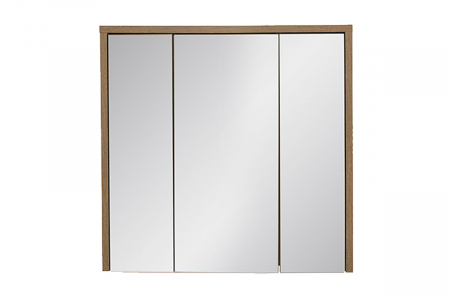 Dulap baie cu oglinda 80 cm, 3 usi, Hampton concrete, COMAD [1]