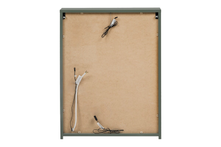 Dulap cu oglindă pentru baie Sombra Green, lățime 60 cm, PAL Melaminat și Oglindă, Iluminare LED, 2 Uși, Închidere Silențioasă - COMAD, cod GREEN UN 84-60-2D [3]