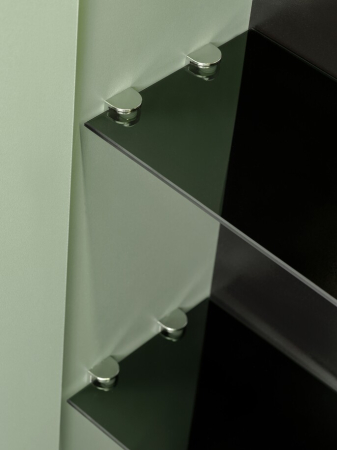 Dulap cu oglindă pentru baie Sombra Green, lățime 80 cm, PAL Melaminat, Iluminare LED, 2 Uși, Închidere Silențioasă - COMAD, cod GREEN UN 84-80-2D [7]