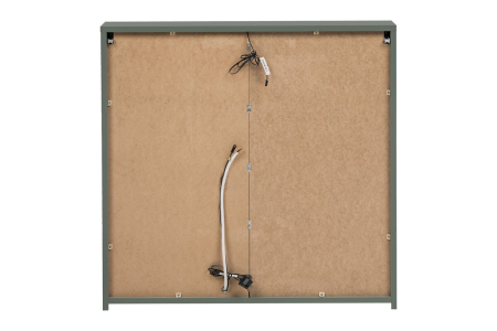 Dulap cu oglindă pentru baie Sombra Green, lățime 80 cm, PAL Melaminat, Iluminare LED, 2 Uși, Închidere Silențioasă - COMAD, cod GREEN UN 84-80-2D [3]