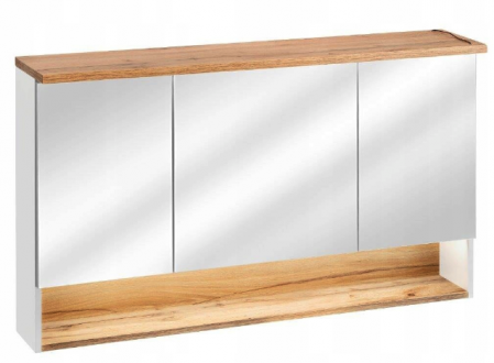 Produse - Dulap baie suspendat cu oglinda 120x70 cm Bahama White COMAD