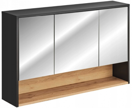 Promotii - Dulap baie suspendat cu oglinda 120x75 cm Cosmos Borneo COMAD