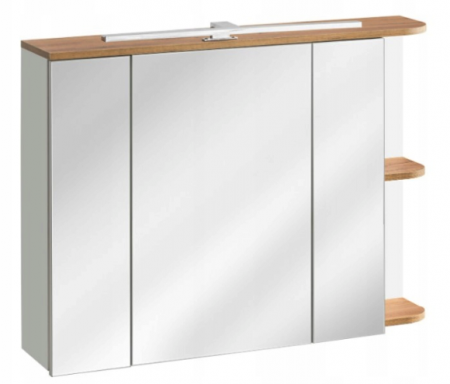 Lichidare stoc - Dulap baie suspendat cu oglinda, 94x72 cm, Platinum – COMAD