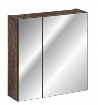 Produse - Dulap baie suspendat cu oglinda 60x65/80x65 cm Santa Fe Oak COMAD