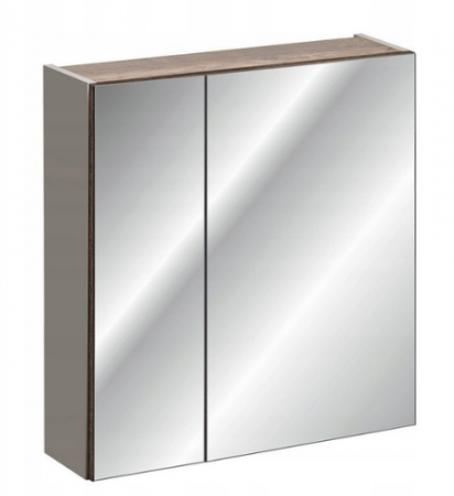 Produse - Dulap baie suspendat cu oglinda 60x65 cm / 80x65 cm Santa Fe Taupe COMAD
