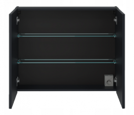 Dulap de baie suspendat cu oglinda 60x65 cm/ 80x65 cm Santa Fe Deep Blue COMAD [1]