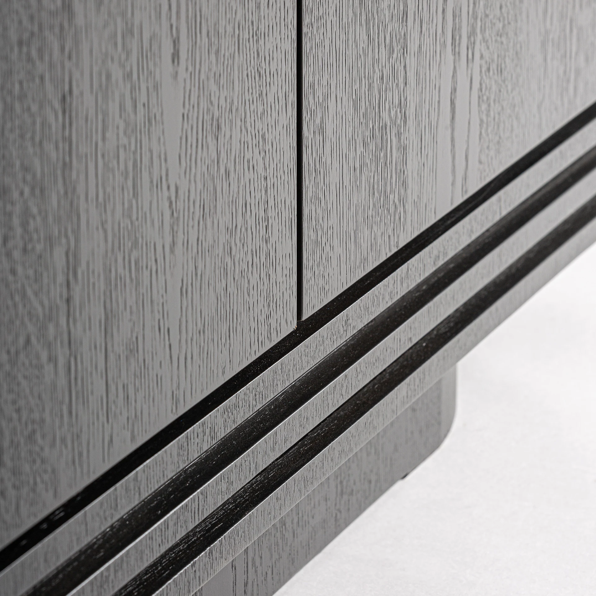 Dulap din Lemn de Stejar, Negru, 140x45x148 cm, Stil Art Deco - VicalHome 36853 [26]