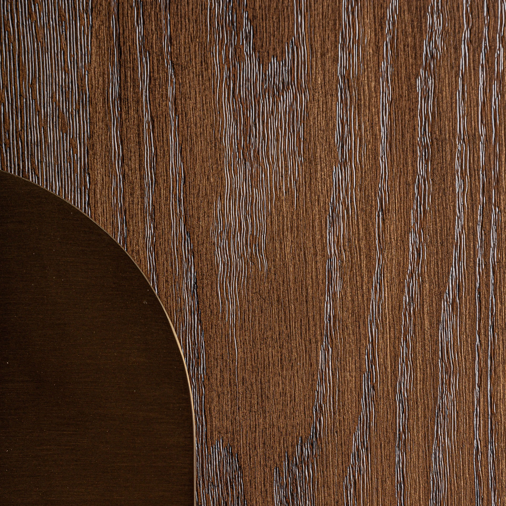 Dulap din Oak Veneer, Mdf Wood si Stainless Steel, Auriu, 140x48x141 cm - VicalHome 35265 [24]