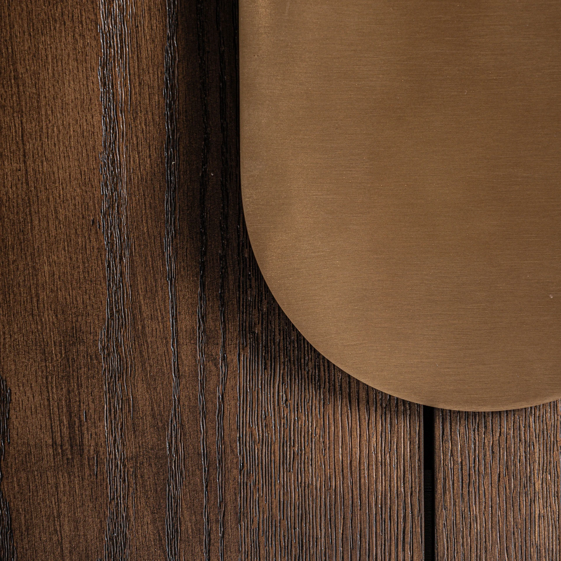 Dulap din Oak Veneer, Mdf Wood si Stainless Steel, Auriu, 140x48x141 cm - VicalHome 35265 [23]
