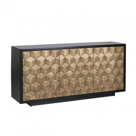 Produse - Dulap Esher cu 3 uși (negru), 7584 - Richmond Interiors