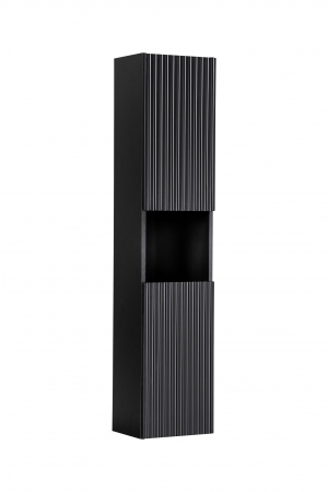 Dulapuri pentru baie - Dulap înalt 2 uși Nova Black D 80-03-2D(W80-01D) 140 x 30 x 25 cm Comad