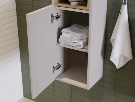 Dulap baie inalt 80-03-2D NOVA CASHMERE cu 2 Usi COMAD [5]