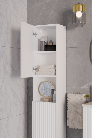 Dulap inalt baie cu 2 Usi, NOVA WHITE, 80-03-2D, COMAD [5]