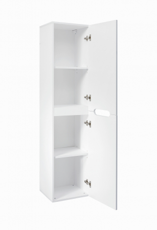 Dulap inalt baie suspendat 166x40 cm, MDF alb, Fiji White Comad [1]