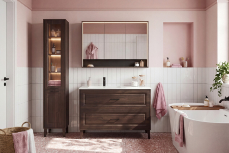 Masca Lavoar Dorothy Ristretto 112.4 cm, Ristretto Oak, 2 Sertare - COMAD [5]
