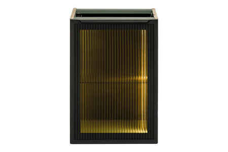 Dulap inferior pentru baie Sombra Green, lățime 40 cm, Sticlă Riflată, Iluminare LED, 1 Ușă, Închidere Silențioasă - COMAD, cod SOMBRA GREEN 81-40-1DG [1]