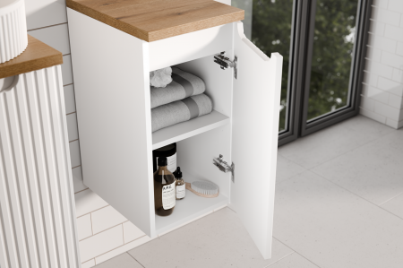 Dulap lateral baie 30 cm NOVA WHITE 1 usa 81-30-1D COMAD [5]