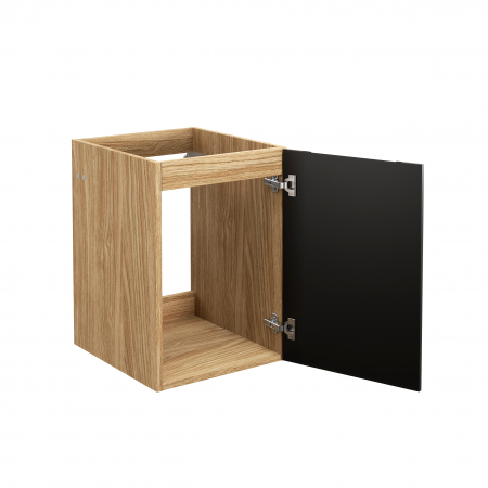 Dulap baie lateral 40 cm, 1 usa, LUXOR BLACK, 81-40-1D, COMAD [2]