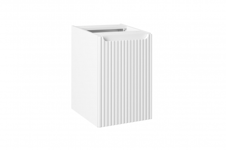 Promotii - Dulap lateral baie 40 cm, finisaj NOVA WHITE, cu cos de rufe, cod 81-40-1DK, COMAD