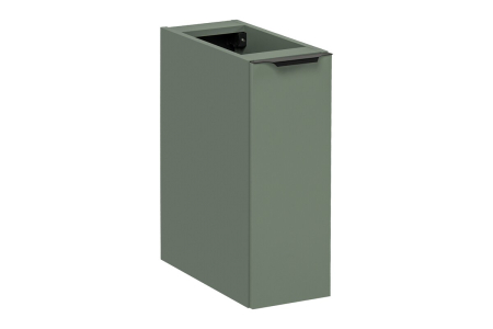 Mobilier Baie - Dulap lateral pentru baie Sombra Green, lățime 20 cm, PAL Melaminat Verde Stuf, 1 Ușă, Suspendat, Închidere Silențioasă - COMAD, cod SOMBRA GREEN 81-20-1D