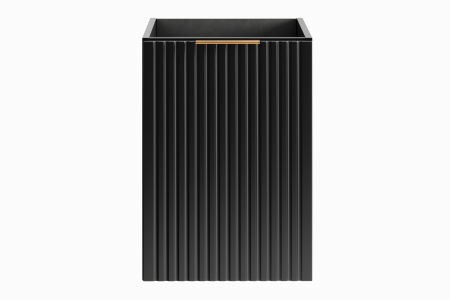 Dulap baie sub blat 40 cm, negru mat, cu cos pentru rufe, Adel Black COMAD [1]