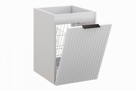 Dulap sub blat baie 40cm, alb mat, cos pentru rufe, Adel White, COMAD [2]