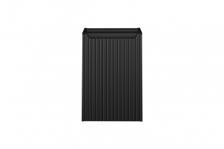 Dulap baie sub blat 40 cm, negru mat, cu cos pentru rufe, Nova Black COMAD [1]