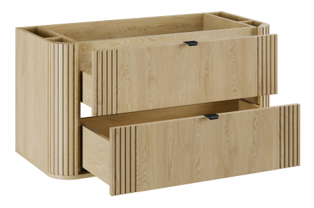 Dulap sub lavoar baie 100 cm cu 2 sertare Ovalia Cremona, Stejar Cremona COMAD [2]