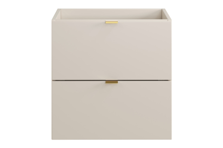 Dulap sub lavoar 50cm cu 2 sertare, dimensiune 46 cm x 50 cm x 50 cm, culoare Cashmir mat, material PAL melaminat, brand COMAD. [1]