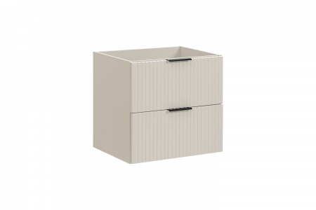 Masti pentru lavoare - Dulap sub lavoar baie 60 cm, 2 sertare, Adel Cashmere, cashmir mat COMAD