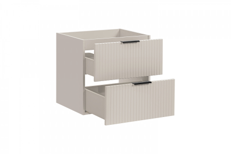 Dulap sub lavoar baie 60 cm, 2 sertare, Adel Cashmere, cashmir mat COMAD [2]