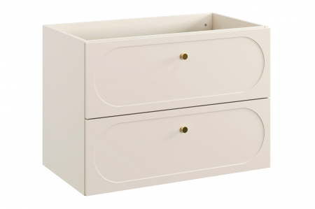 Produse - Dulap sub lavoar baie 80cm, cu 2 sertare, Donna Sand, Bej nisipiu, COMAD