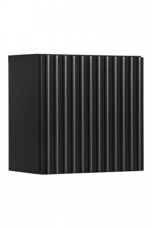 Dulapuri pentru baie - Dulap suspendat baie 30x30 cm negru mat, 1 usa, Qubik Nova Black COMAD