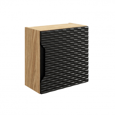 Produse - Dulap suspendat baie 35 x 35 x 19 cm Ocean Black, 1 usa, Qubik 83-35-1DQ – COMAD