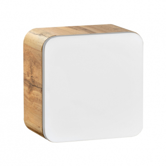 Produse - Dulapior baie 35x35 cm, MDF lucios alb, stejar auriu, Aruba COMAD
