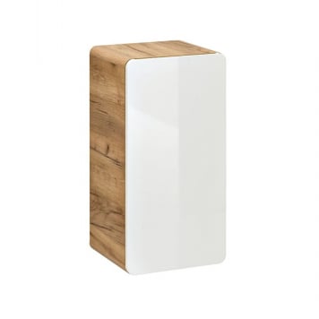 Produse - Dulapior baie 35x70 cm, MDF alb lucios, stejar auriu, Aruba COMAD