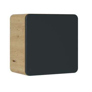 Produse - 3 x Dulapior baie 35x35 cm, MDF negru mat, stejar auriu, Aruba Cosmos, COMAD