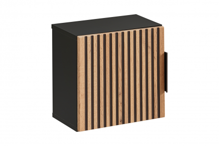 Dulapior baie suspendat, 35x35 cm, stejar cu insertii negre, Xilo, COMAD [4]