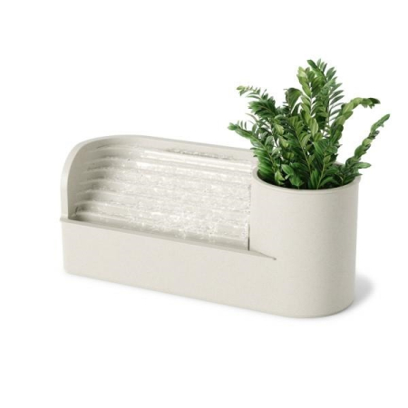 Produse - Fântână de Apă Stream 32x11x14 cm, Plastic Reciclat și Fibră Lemnoasă Bej - Umbra