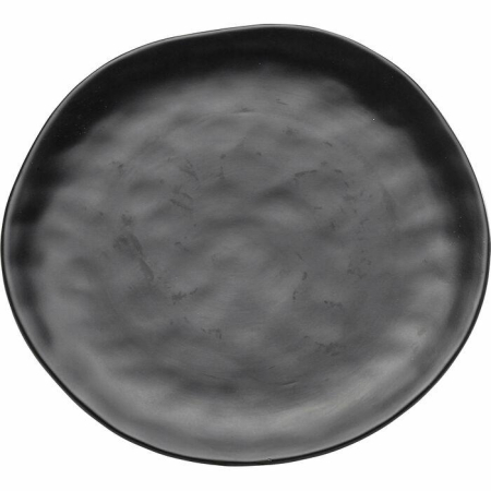 Farfurie Organic 26x2x26 cm, Gresie Ceramică Negru - Kare Design [0]