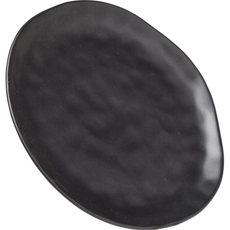 Farfurie Organic 26x2x26 cm, Gresie Ceramică Negru - Kare Design [2]