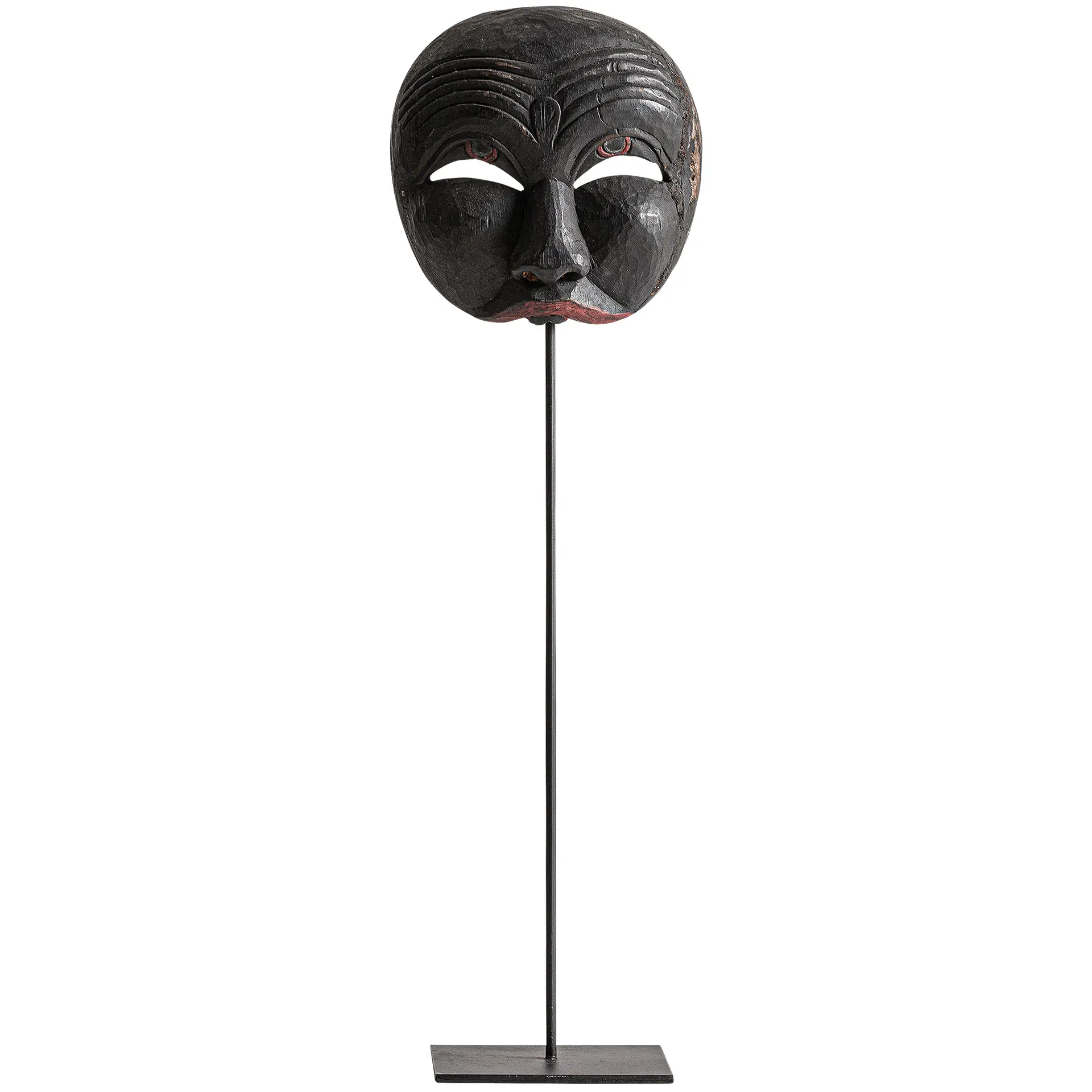 Sculpturi - Figura Etnica 16x12x56 cm, Lemn Tropical și Fier Maro - VicalHome VicalHome 38620