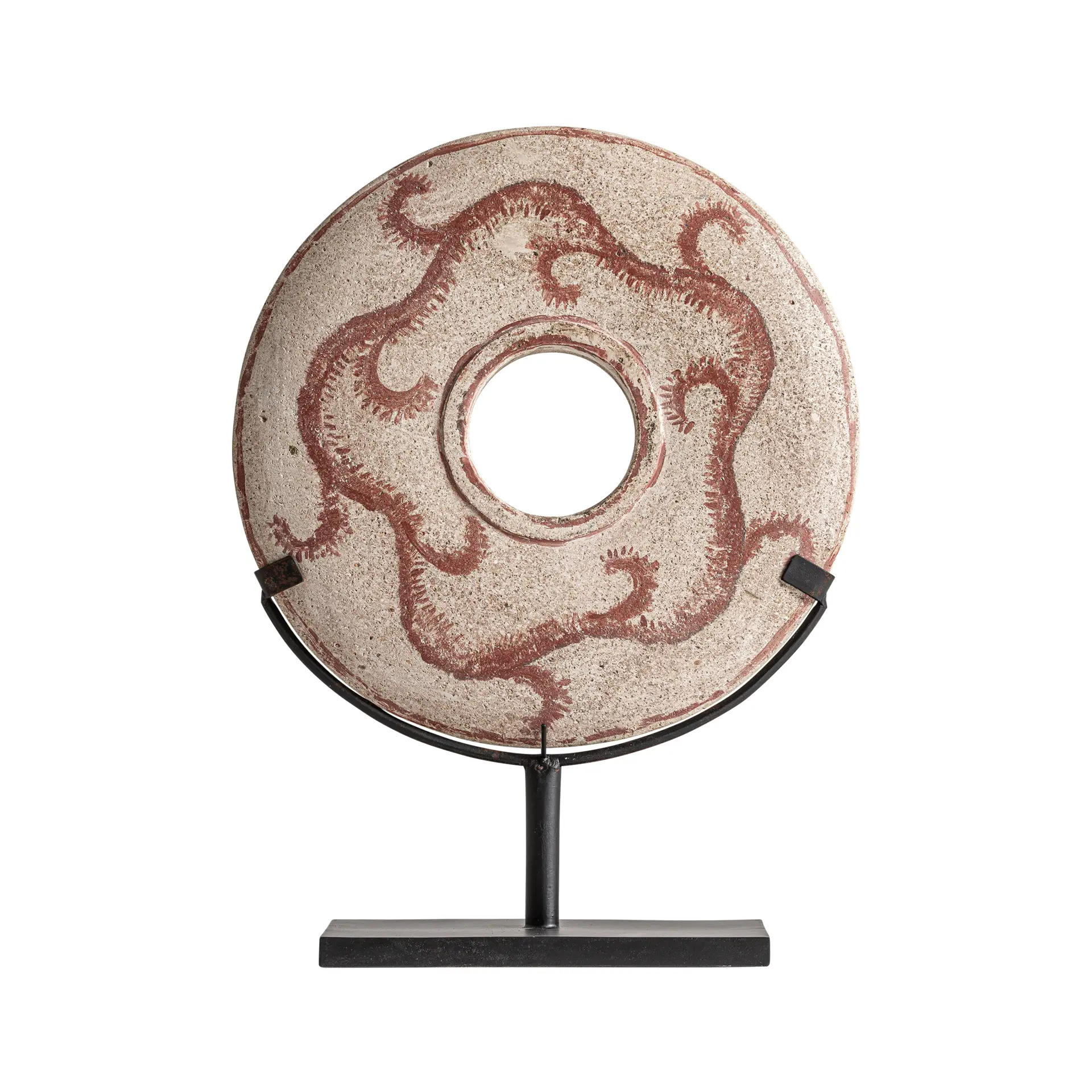 Sculpturi - Figurina Decorativa 30x10x42 cm, Fier și Piatră Bej - VicalHome VicalHome 38633